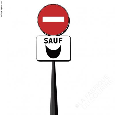 Interdit sauf sourire