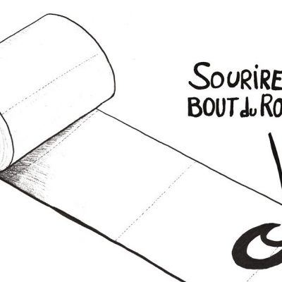 Carte Sourire au bout du rouleau