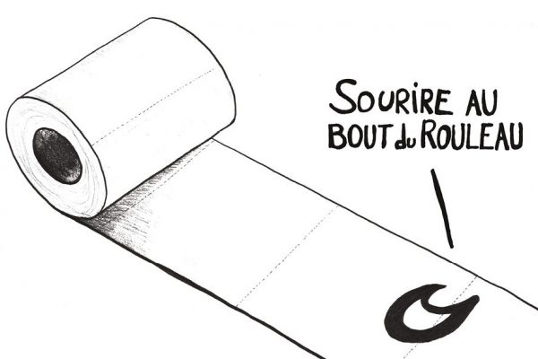 Carte Sourire au bout du rouleau