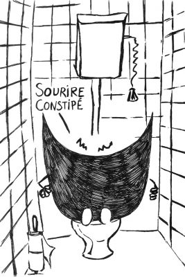 Carte Sourire constipé