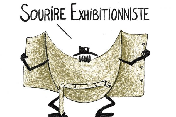 Carte Sourire exhibitionniste