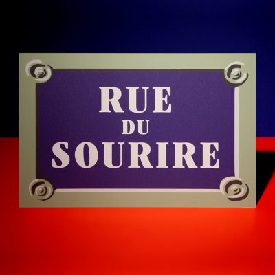 Plaque « Rue du Sourire »