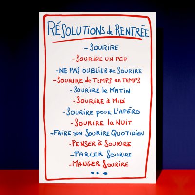 Affiche « Résolutions de rentrée »